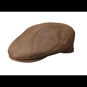 stetson distressed leather ivy cap